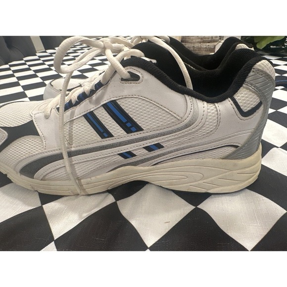 Starter Mens White Blue Athletic Walking dad Shoes Sneakers Size 11W dad main image 5